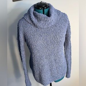 Pink Republic blue soft cowl neck sweater